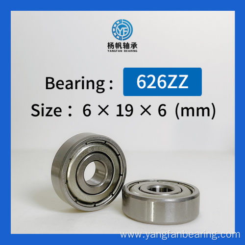 Deep Groove Ball Bearing 626zz/2rs 6*19*6